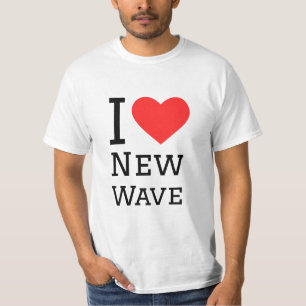 I kärlek, ny våg t shirt