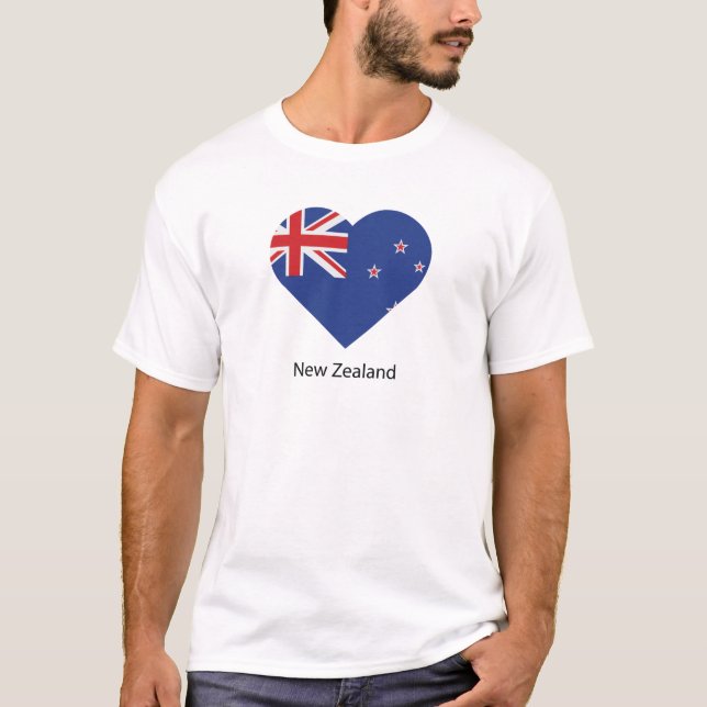 I Kärlek Nya Zeeland T Shirt (Framsida)