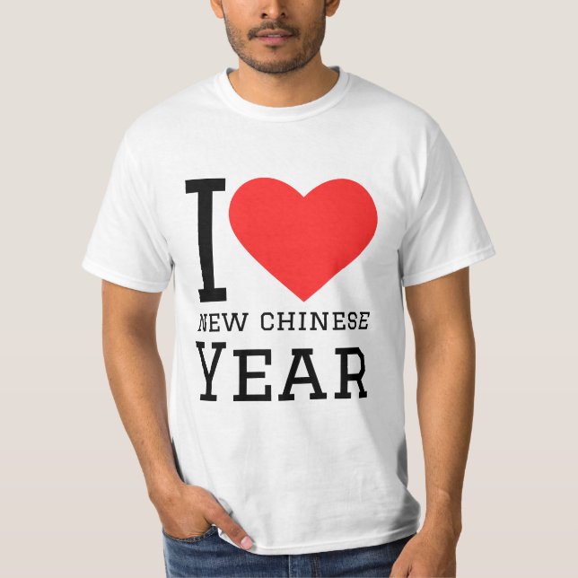 I kärlek, nytt kinesiskt år t shirt (Framsida)