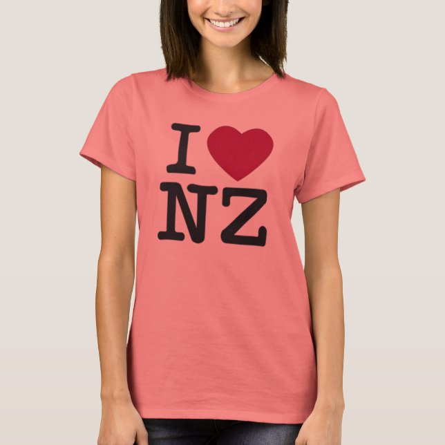 I kärlek NZ T-SHIRT (Framsida)