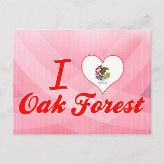 I Kärlek Oak Forest, Illinois Vykort