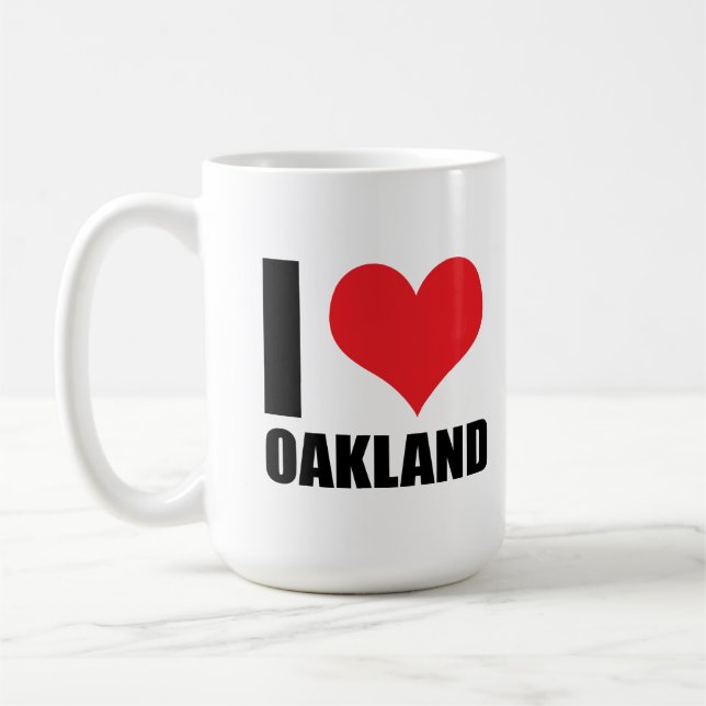 I kärlek Oakland Kaffemugg (Vänster)