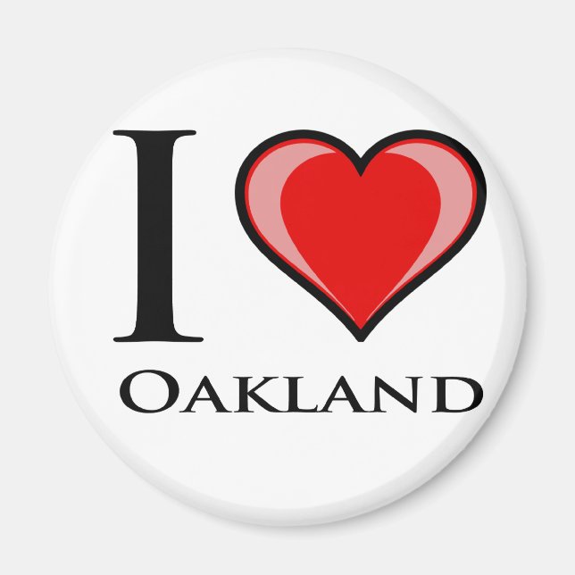 I Kärlek Oakland Magnet (Framsidan)