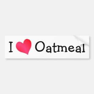 I Kärlek Oatmjöl Bildekal