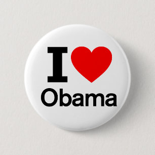 I Kärlek Obama Knapp
