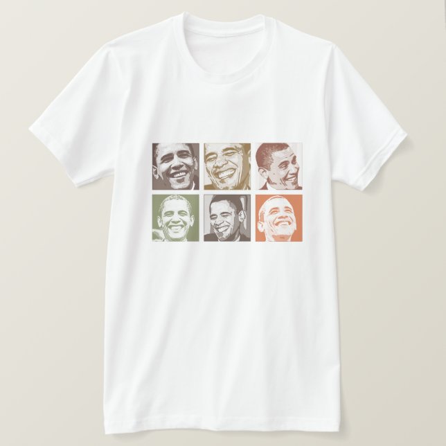 I kärlek Obama Tee Shirt (Design framsida)