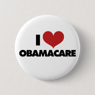 I Kärlek Obamacare Knapp