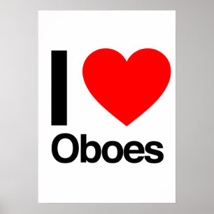 i kärlek Oboes Poster