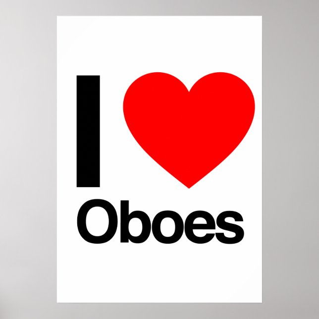i kärlek Oboes Poster (Framsidan)