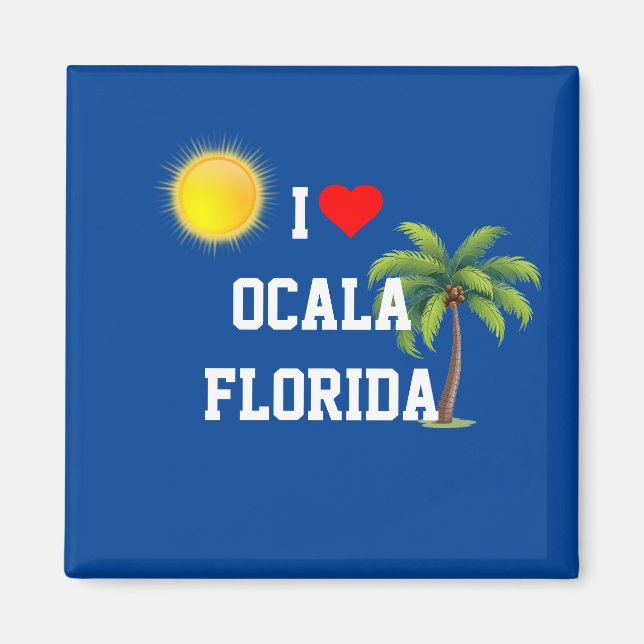 I Kärlek Ocala, Florida Magnet (Framsidan)