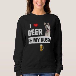 I Kärlek och min Husky Mamma Pappa Sibiriska Alask T Shirt