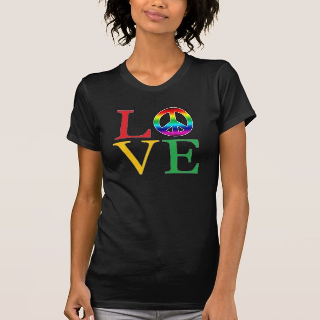 I Kärlek och Peace T-Shirt (Framsida)