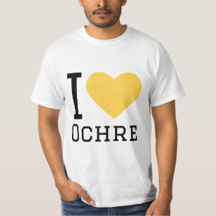 I kärlek ochre t shirt