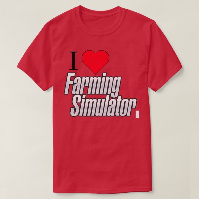 I kärlek-odlingssimulator t shirt (Design framsida)