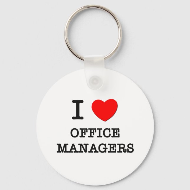 I Kärlek Office Managers Nyckelring (Framsida)