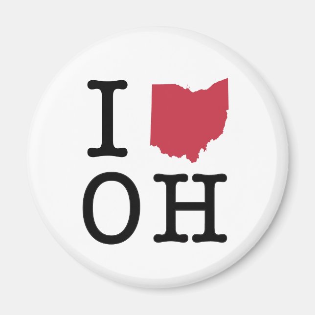 I Kärlek Ohio Magnet (Framsidan)