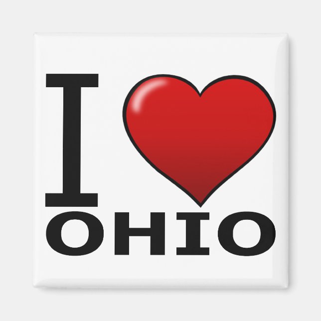 I KÄRLEK OHIO MAGNET (Framsidan)