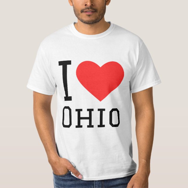 I kärlek Ohio T Shirt (Framsida)