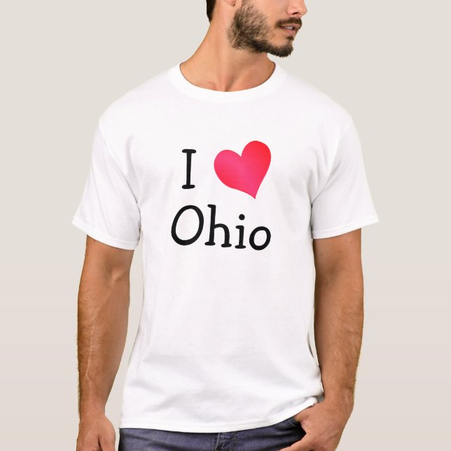 I Kärlek Ohio Tee Shirt (Framsida)