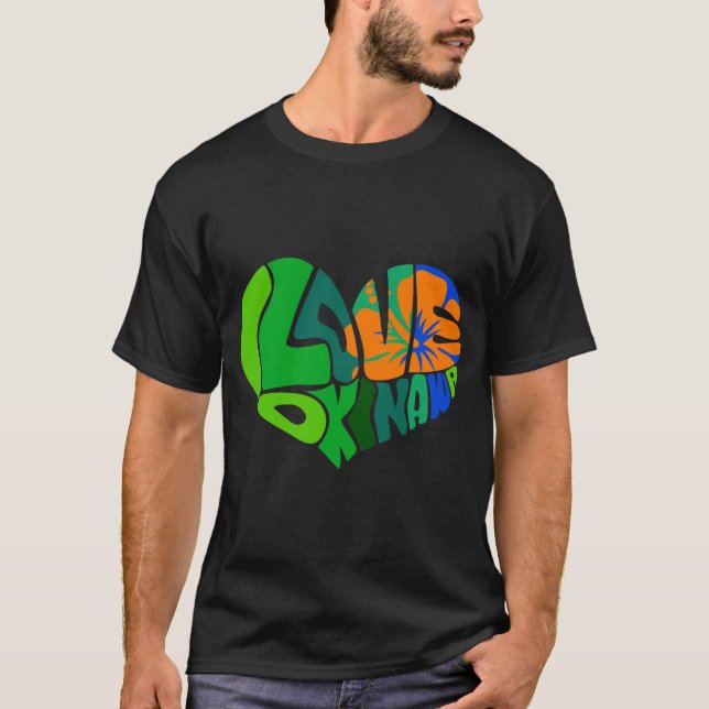 I Kärlek Okinawa Manar T-Shirt (Framsida)