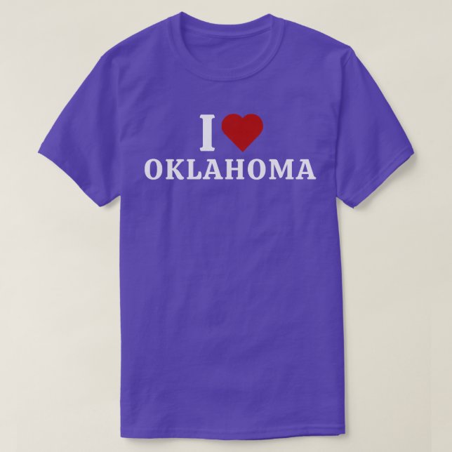 I Kärlek Oklahoma 4 T Shirt (Design framsida)