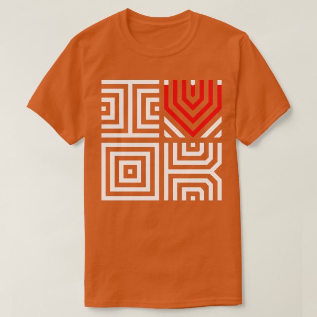 I Kärlek Oklahoma 5 T Shirt (Design framsida)