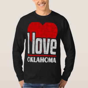 I Kärlek Oklahoma Bästa hemstat I Heart Oklahoma T Shirt