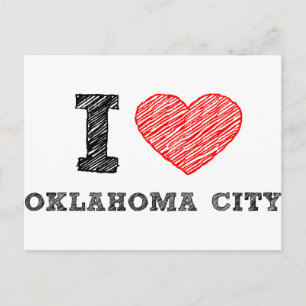 I Kärlek Oklahoma City Vykort