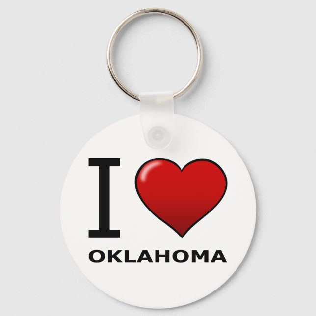 I KÄRLEK OKLAHOMA NYCKELRING (Framsida)