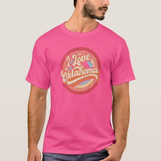 I Kärlek Oklahoma T Shirt (Framsida)