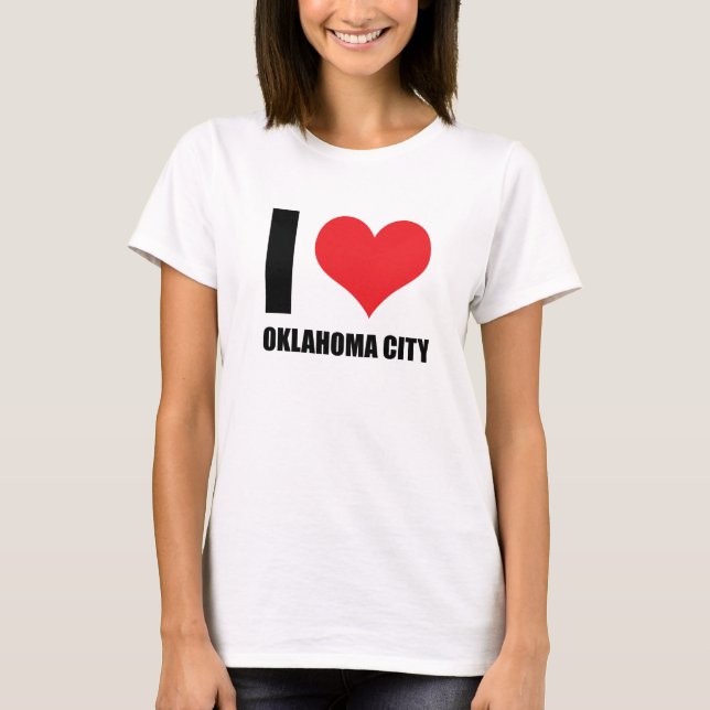 I kärlek Oklahoma T Shirt (Framsida)
