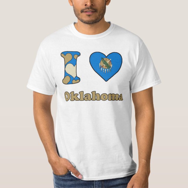 I kärlek Oklahoma T-shirt (Framsida)