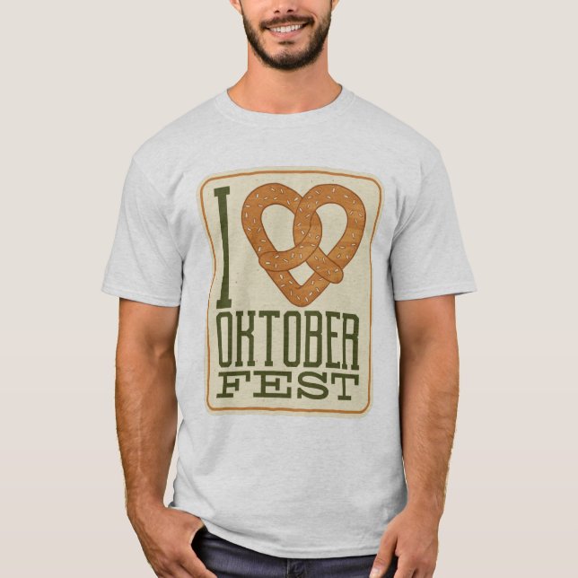 I Kärlek Oktoberfest T-Shirt (Framsida)