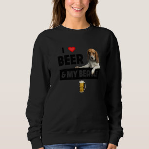 I Kärlek öl och min Beagle Mamma Pappa Hunting Hun T Shirt
