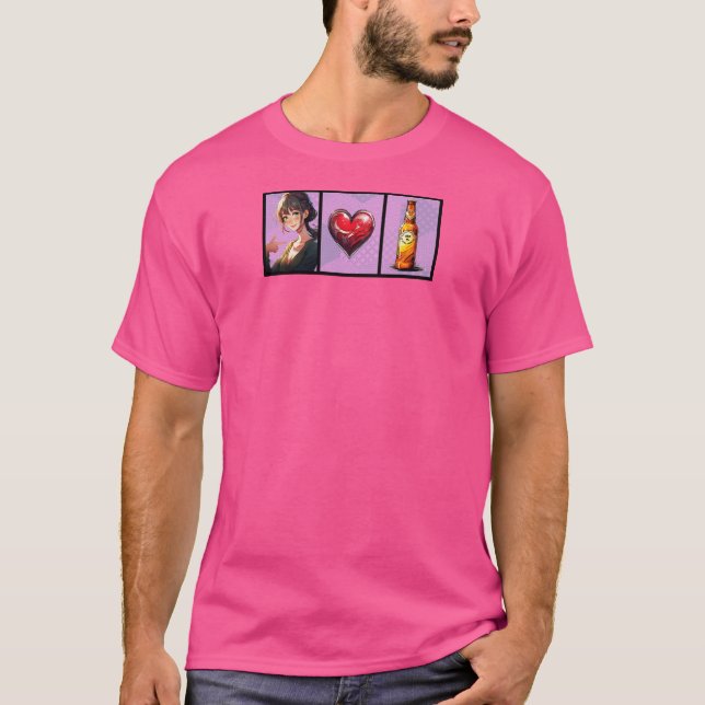 I kärlek öl t shirt (Framsida)