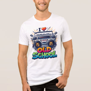 I Kärlek Old school Music T Shirt
