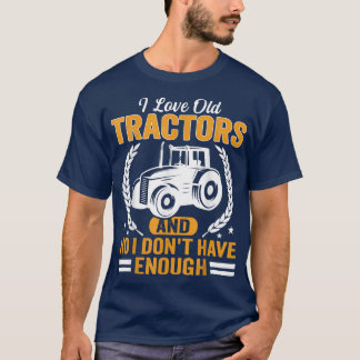 I kärlek old Tractor roligt Farmer och Tractor Col T Shirt