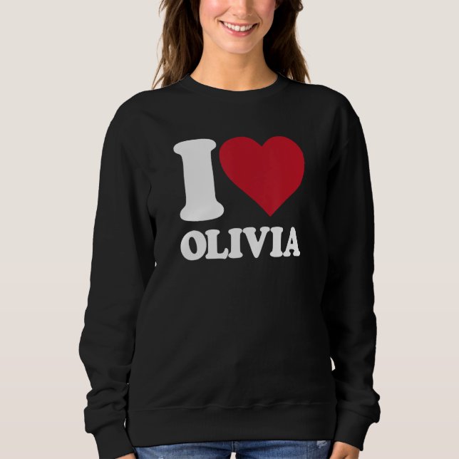 I Kärlek Olivia - jag älskar Olivia T Shirt (Framsida)