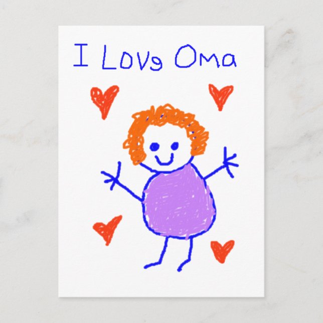 I Kärlek Oma Vykort (Framsida)