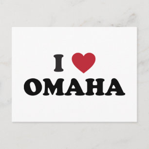 I Kärlek Omaha Nebraska Vykort