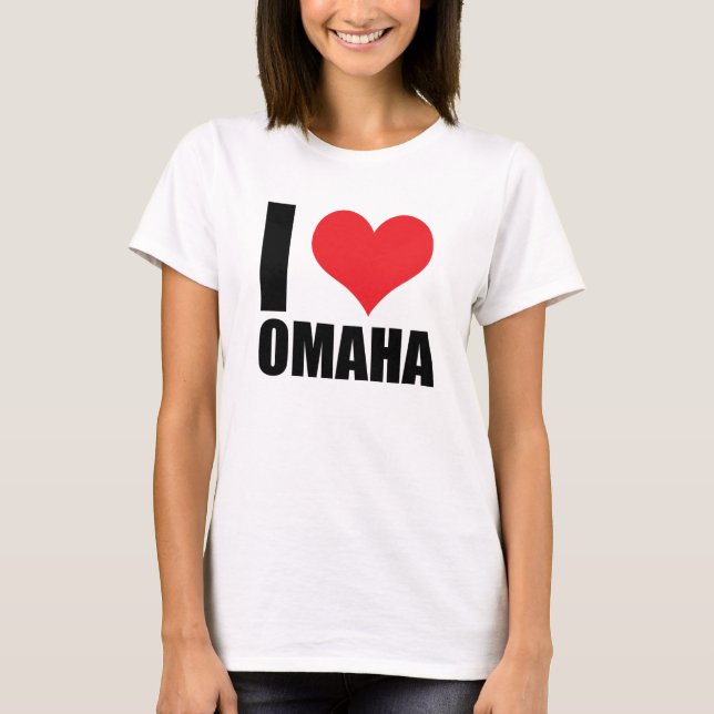 I kärlek Omaha T Shirt (Framsida)