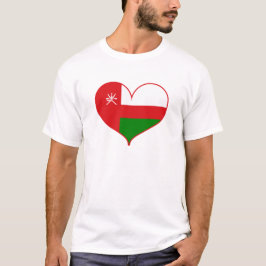 I Kärlek Oman Flagga T Shirt
