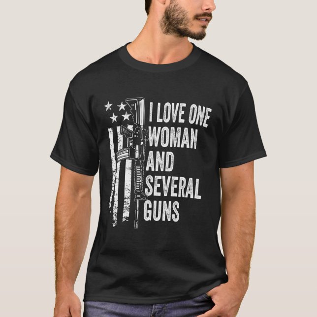 I Kärlek One och flera Make S Gun T Shirt (Framsida)