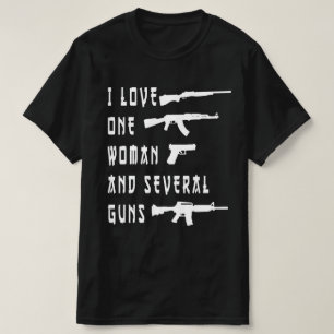 I Kärlek One Woman Multiple Guns ,Gun Owner,Second T Shirt