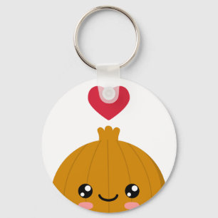 I kärlek Onions Keychain Nyckelring