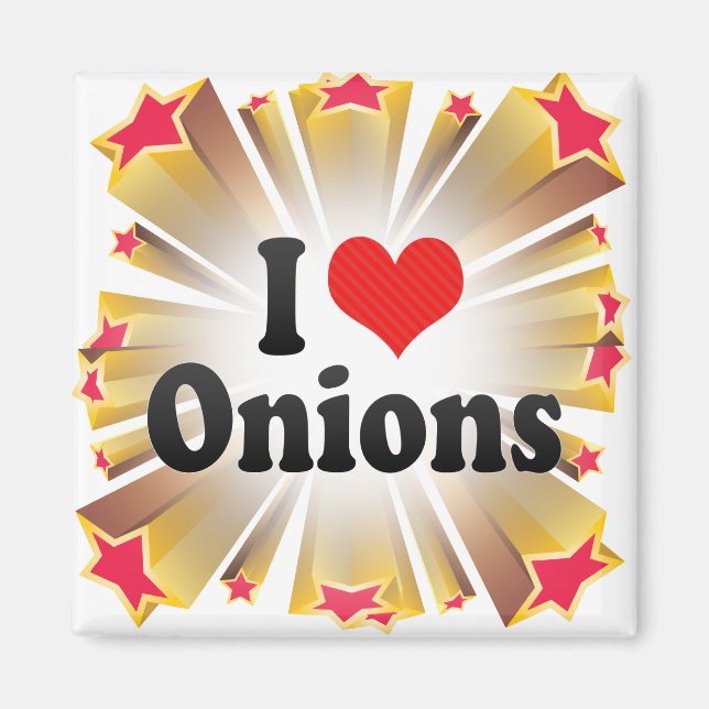 I Kärlek Onions Magnet (Framsidan)