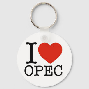 I Kärlek OPEC-nyckelkedjan Nyckelring
