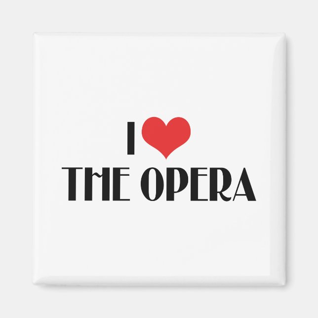 I Kärlek Opera Magnet (Framsidan)