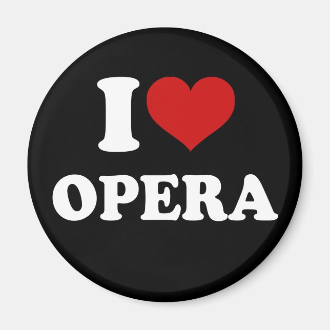 I Kärlek Opera Magnet (Framsidan)