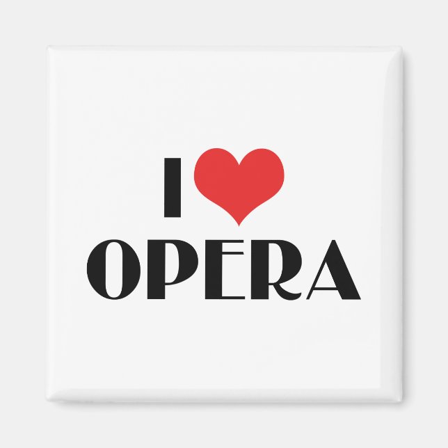 I Kärlek Opera Magnet (Framsidan)